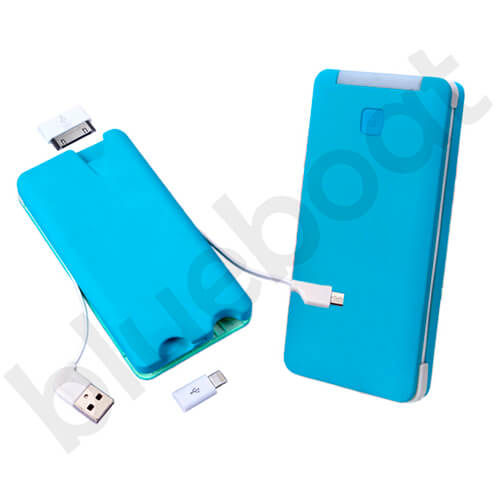 Power Bank PB-049 z wbudowanymi kablami 