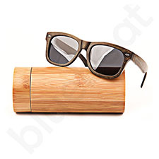 Okulary słoneczne drewniane z logo