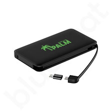 Power bank reklamowy ONTARIO 10000mAh z wbudowanymi kablami