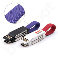 Pleciony kabel brelok 4w1 OTG NEXT B